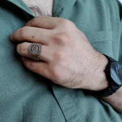 انگشتر مردانه طلاروس تاج رکاب رولکسی