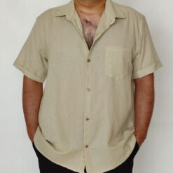 پیراهن مردانه لینن کرم