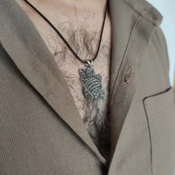 گردنبند مردانه نقره روس ایران