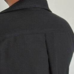 پیراهن مردانه لینن حصیری مشکی