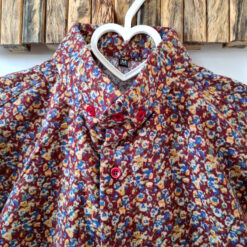 پیراهن لینن مردانه آستین بلند قهوه ایی