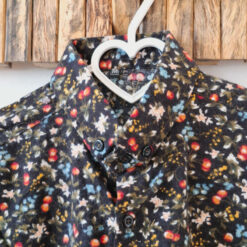 پیراهن لینن مردانه آستین بلند مشکی