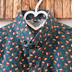 پیراهن لینن مردانه آستین بلند سبز